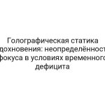 Голографическая статика вдохновения: неопределённость фокуса в условиях временного дефицита